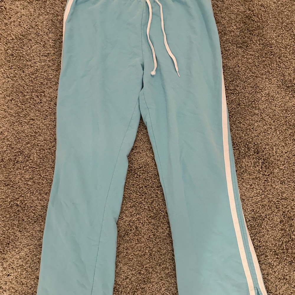 Women's Light Blue Low Rise Sweats